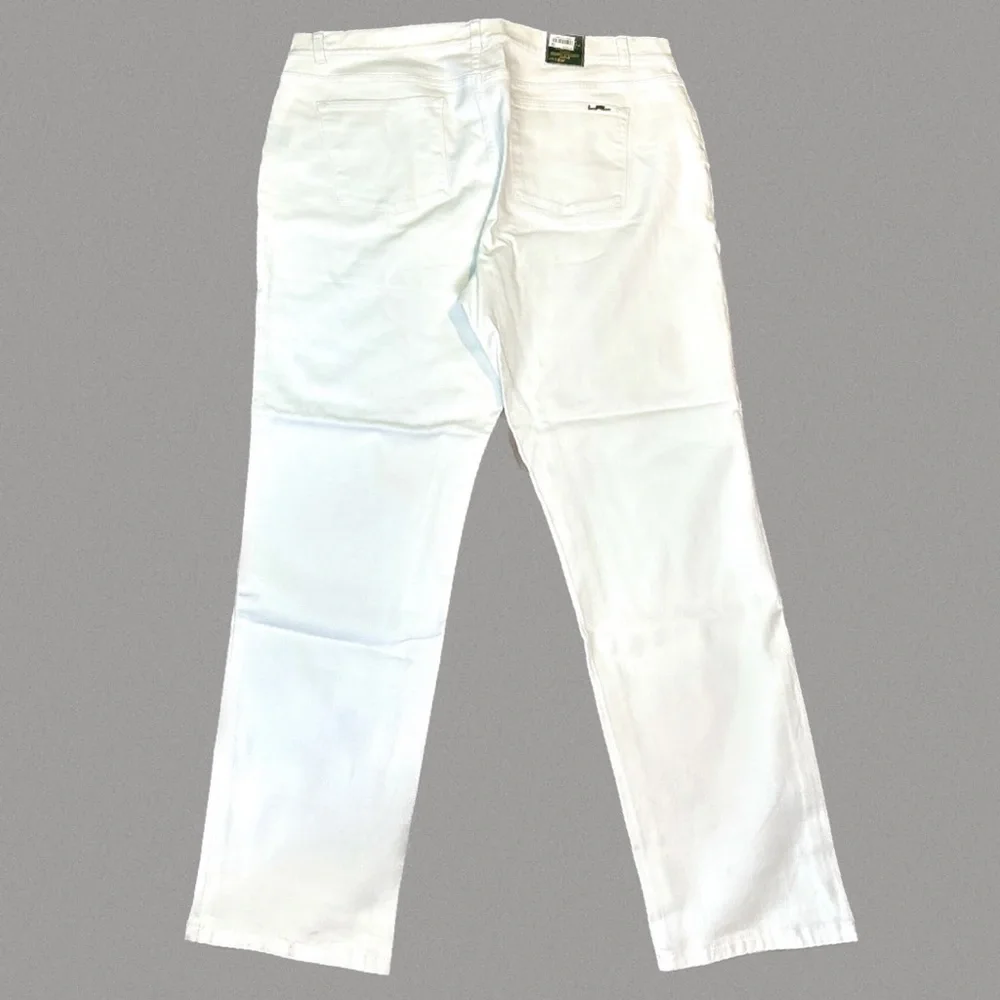 NWT Ralph Lauren White Modern Straight Ankle Jeans - Picture 3 of 4